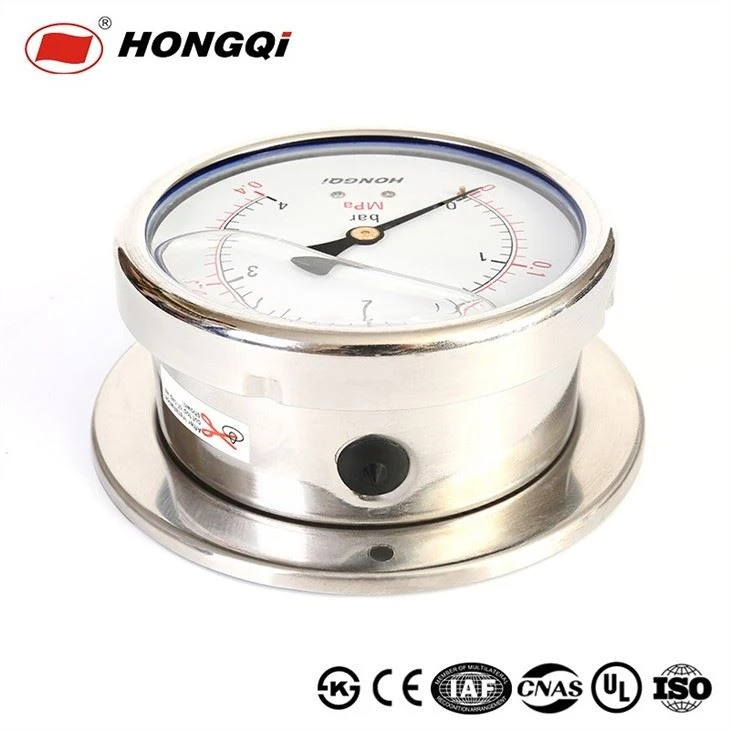 40mm Shockproof Dual Scale Filled With Glycerin Manometer