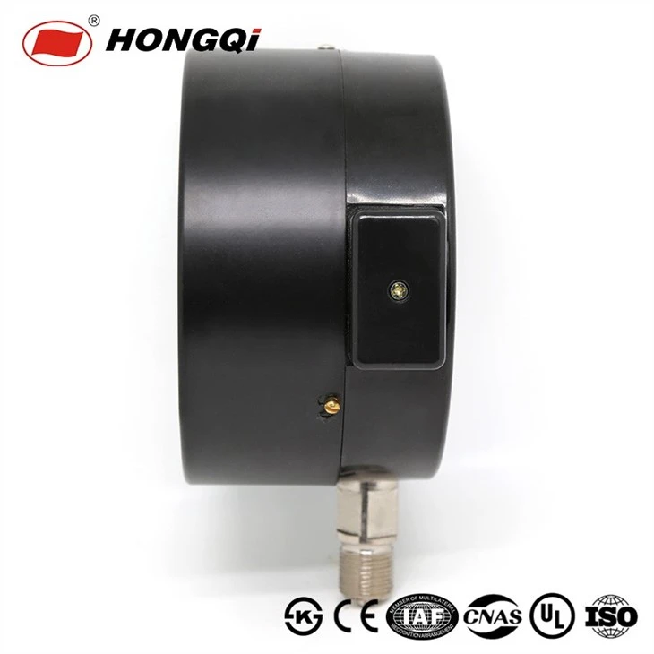 6Inch Electric Contact Black Shell Pressure Gauge