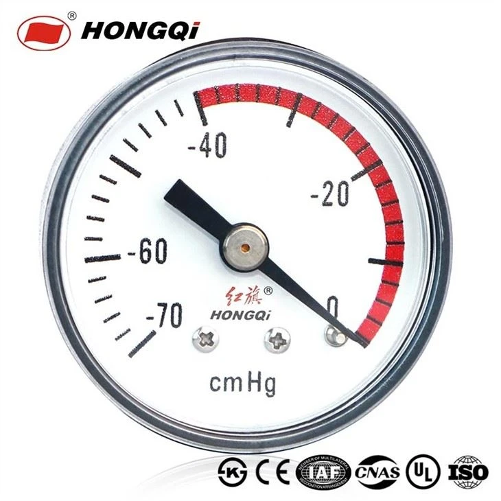 black painted steel manometer