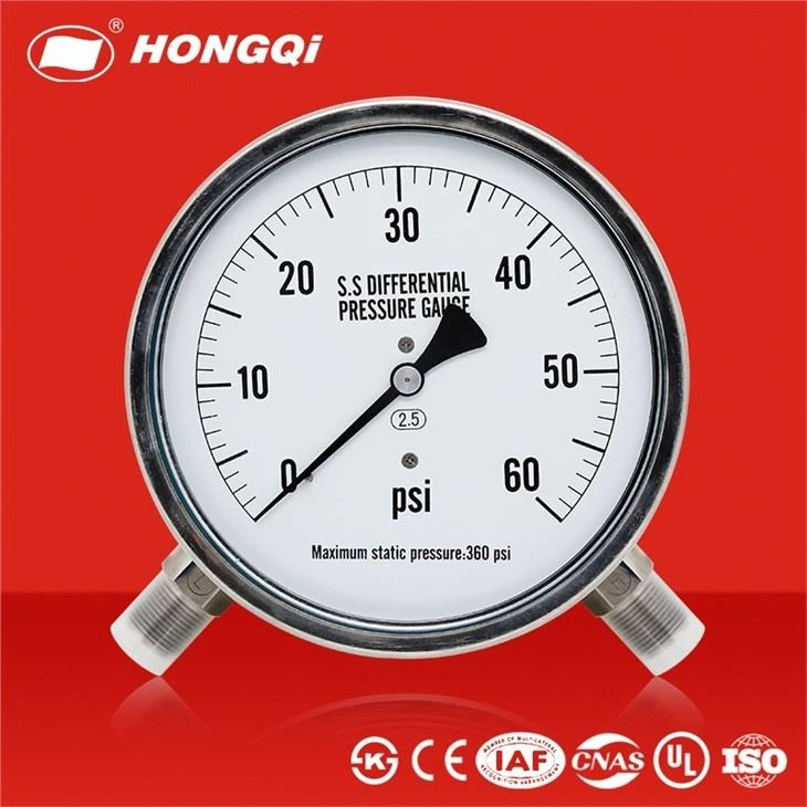 Differential Pressure Gauge Maximum Static Pressure 360psi