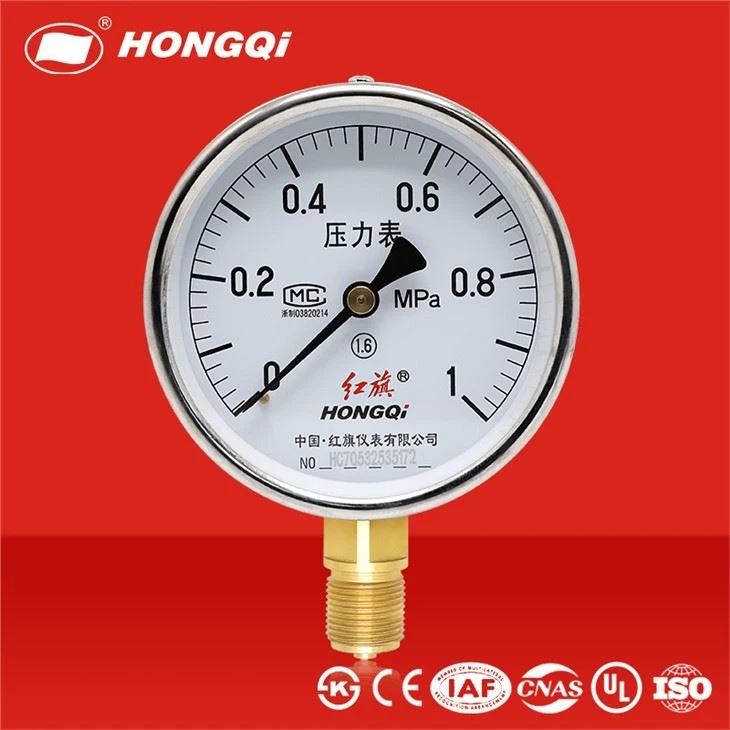 Hongqi Ecnomic Electroplating Manòmetre de pressió