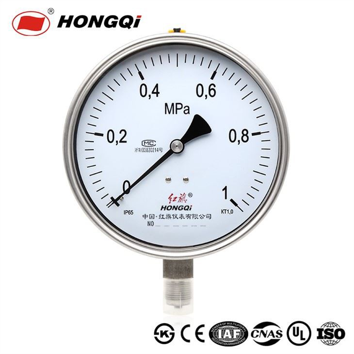 Hongqi Y-150bf (6") de bona qualitat àmpliament utilitzat a la indústria OEM de manòmetres