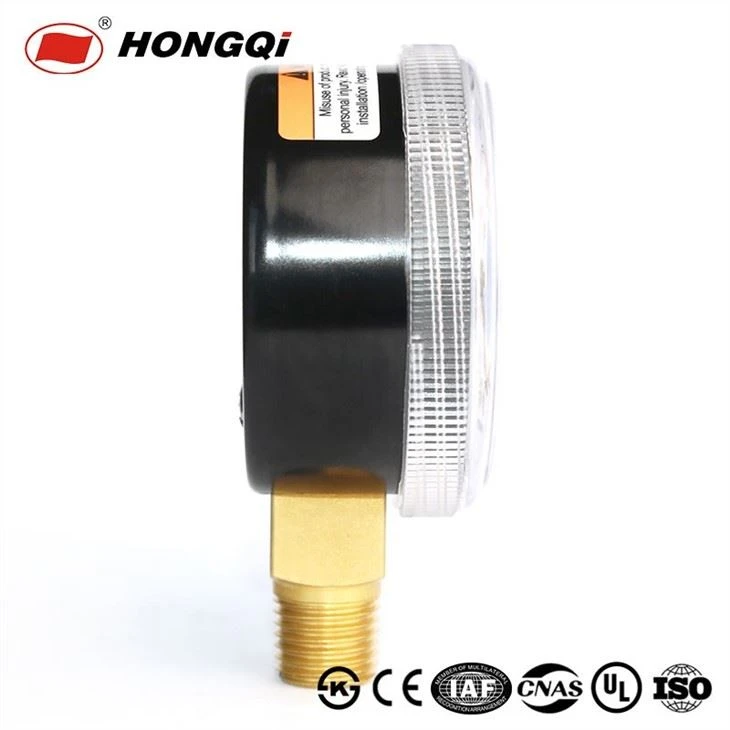 Non-slip Transparent Case Double Scale Pressure Gauge