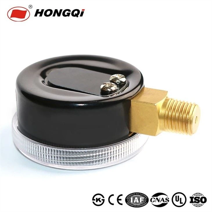 Non-slip Transparent Case Double Scale Pressure Gauge