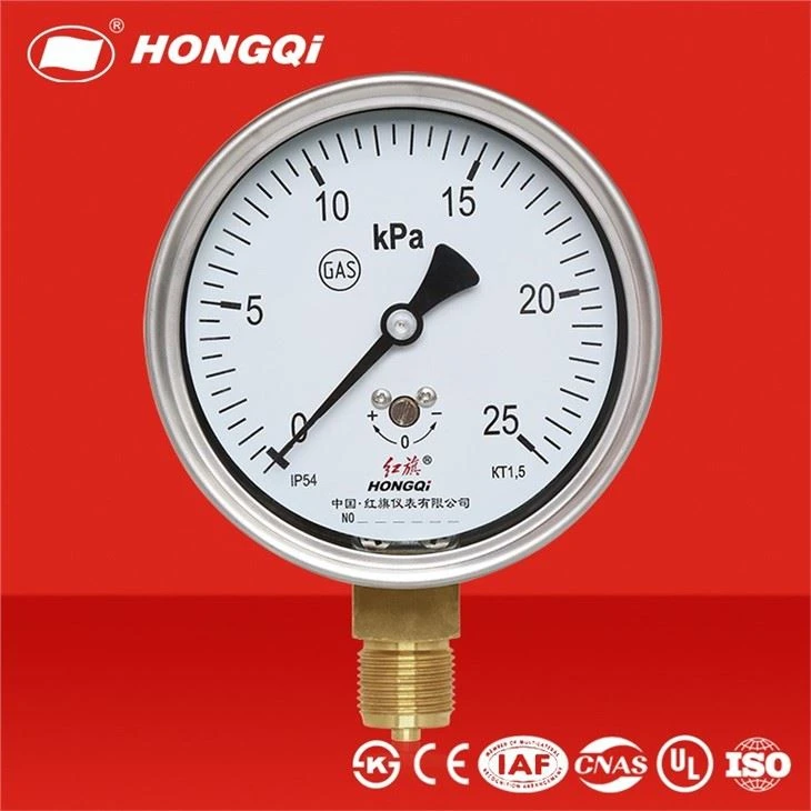 Stainless Steel Case Capsule Pressure Gauge Membrane Pressure Meter