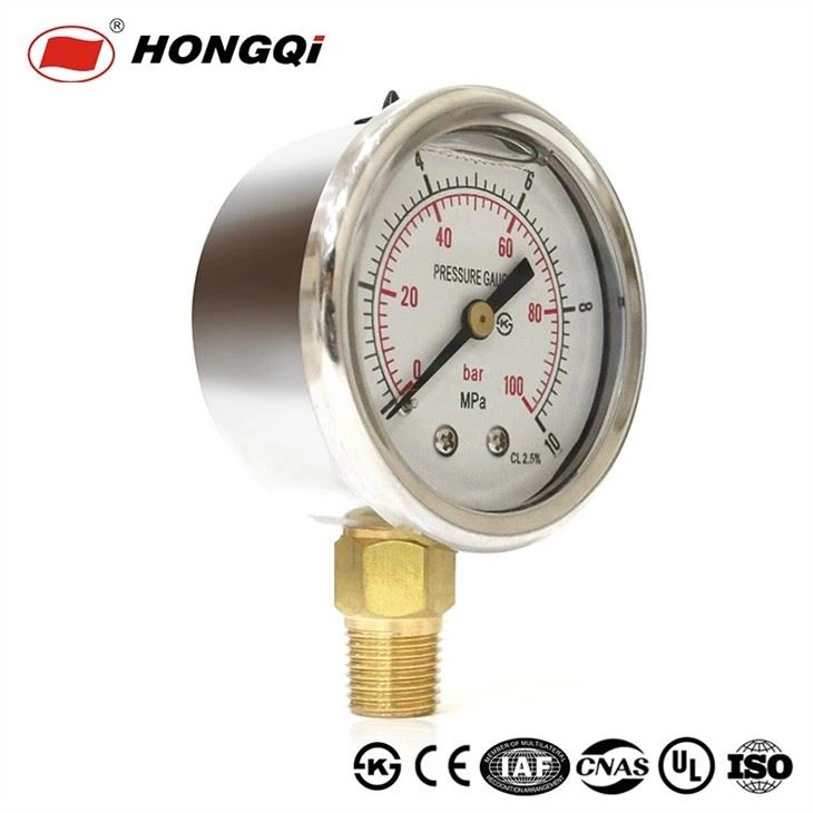 YTN-50 Liquid Filled / Filled Oil Pressure Gauge